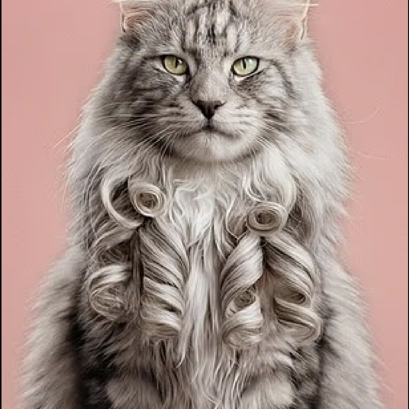 Dyson Airwrap Fur April Fools 2026 campaign featuring a fluffy cat styled as a high-end hair care model